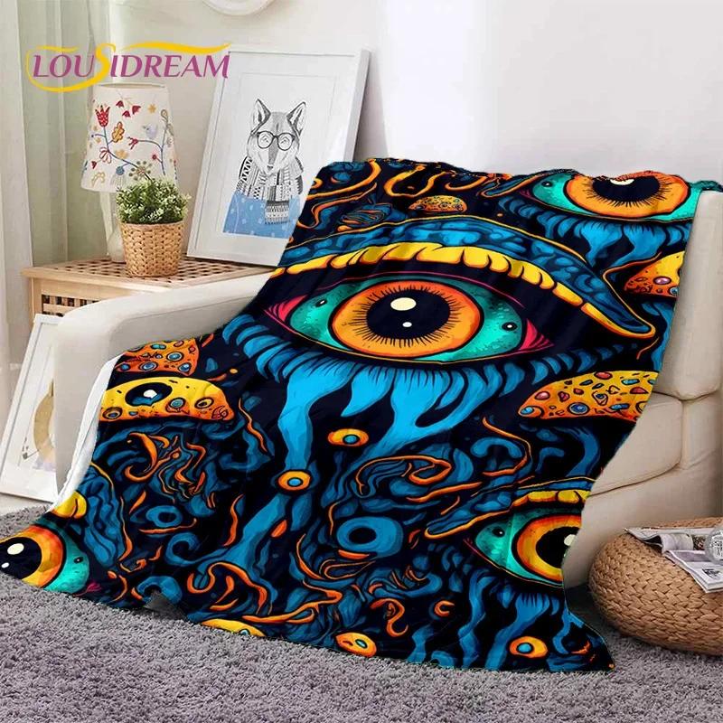 3D Evil Eye Turkey Blue Nazar Eye of Horus Мягкие фланелевые одеяла, плед, удобное одеяло для пикника, кровати, дивана, спальни