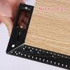 Multi Angles Measuring Ruler Universals Combination Angles, 45/90 Degree Multifunctional Gauge Right Angles Ruler