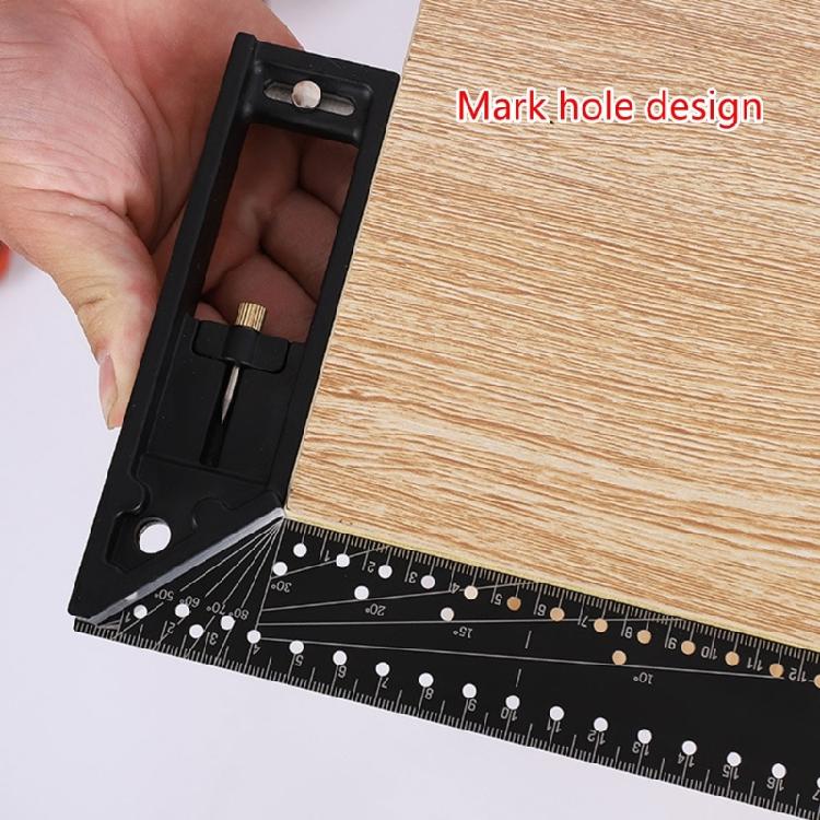 Multi Angles Measuring Ruler Universals Combination Angles, 45/90 Degree Multifunctional Gauge Right Angles Ruler