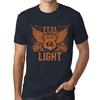 Men’s Vintage Tee Shirt Graphic T Shirt Feel The Light Navy