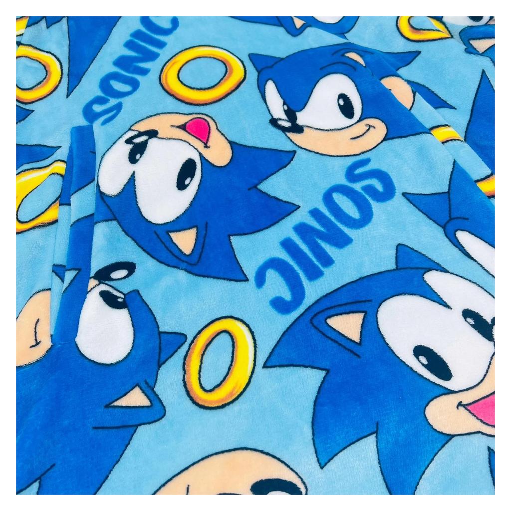 Sonic The Hedgehog Childrens/Kids Icon Fleece Oversized Blanket Hoodie