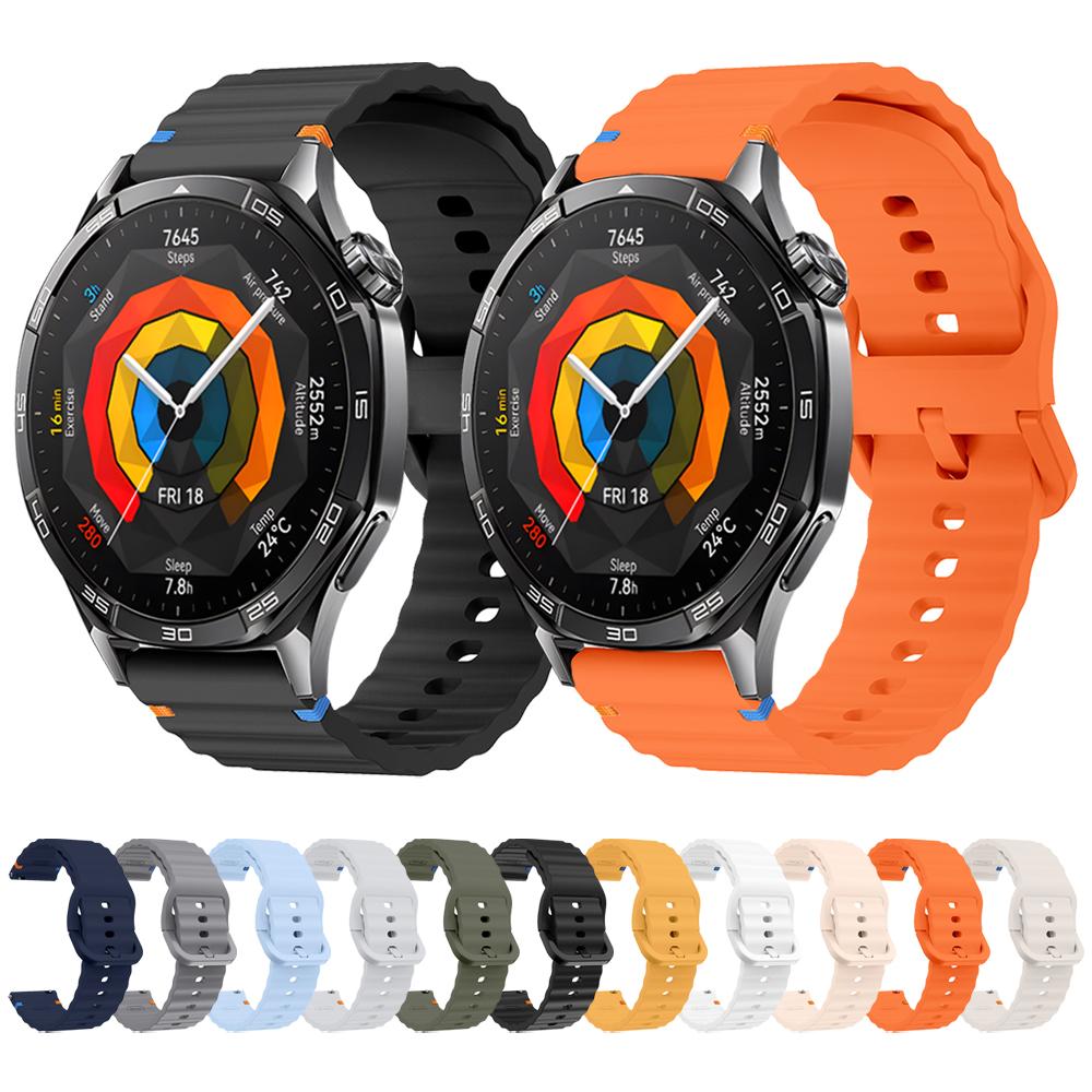 22mm 20mm Stylish Silicone Strap For HUAWEI WATCH GT 5 4 3 2 SE 46mm 42mm/Runner Sport Band For HUAWEI WATCH 4 3 Pro Bracelet