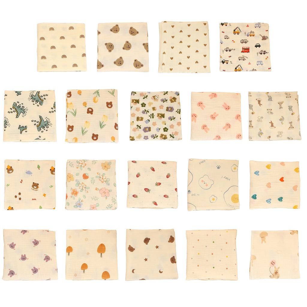 Soft and Breathable Cotton Blanket Newborns Receiving Blankets Swaddles Wrap Strollers Cover for Infant Shower Gift