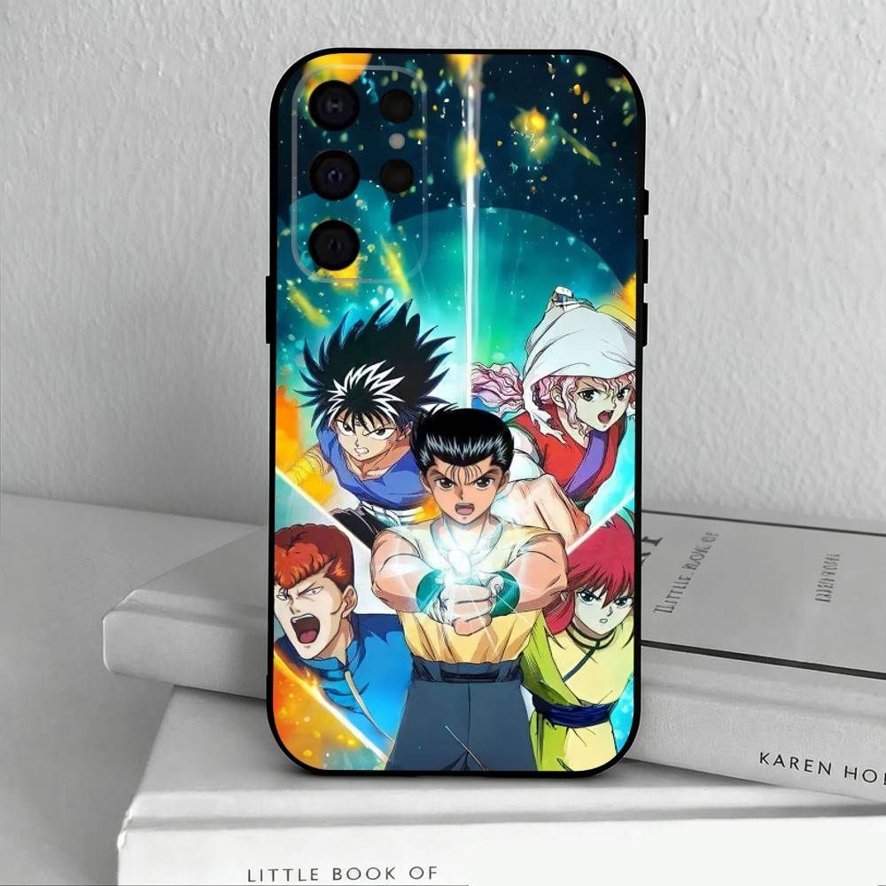 Anime Y-Yu Yu H-Hakusho-O Phone Case For Samsung S25,S24,S21,S22,S23,S30,Ultra,S20,Plus,Others Soft Black Cover