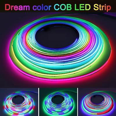 Умная RGBIC COB светодиодная лента Адресная Dreamcolor Гибкая неоновая лента с управлением через приложение и пульт для украшения комнаты, дома, вечеринки