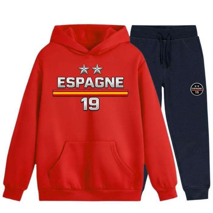 Jogging survêtement Espagne enfant 2 etoiles Numéro 19 - Rouge