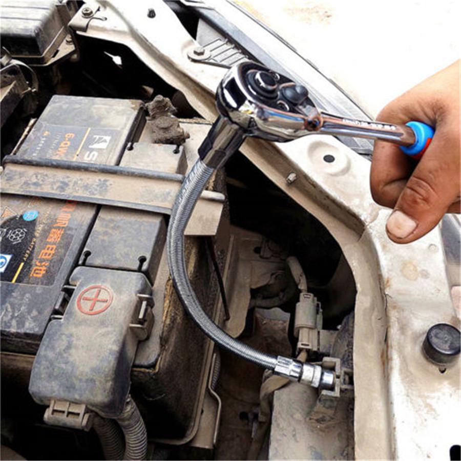 Набор инструментов из 3 шт. гибких удлинителей для торцевых головок и трещоточной рукоятки 1/4'' 3/8'' 1/2''