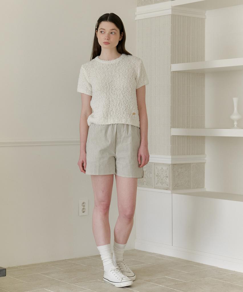YUPPE Stripe Banding Pants_Ivory