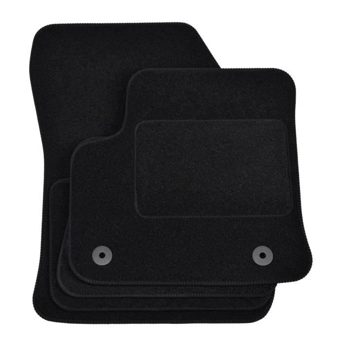 Tapis De Sol - Peugeot - 208 - Velours Noir - 4 Pièces - Ajustement Précis