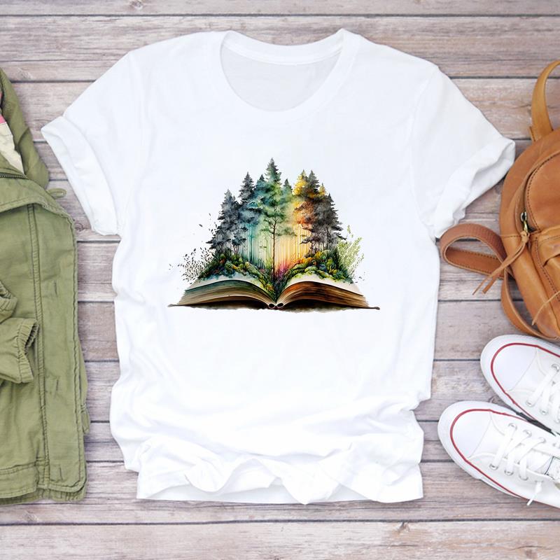 (Азиатский размер) Женская футболка с цветочным рисунком 90-х годов, трендовая милая футболка с принтом, одежда, повседневная женская модная футболка с коротким рукавом, женская футболка с графическим рисунком