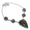 Labradorite Gemstone 925 Sterling Silver Jewelry Necklace 18"