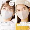 IRIS OHYAMA Mask Nonwoven Color Mask 3D DAILY FIT MASK Regular Size 32 Pieces RK-D32MBR Brown