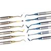 6Pcs Dental Composite Resin Filling Spatula Double Heads Mixing Carving Spatula Titanium Plated Head Filler