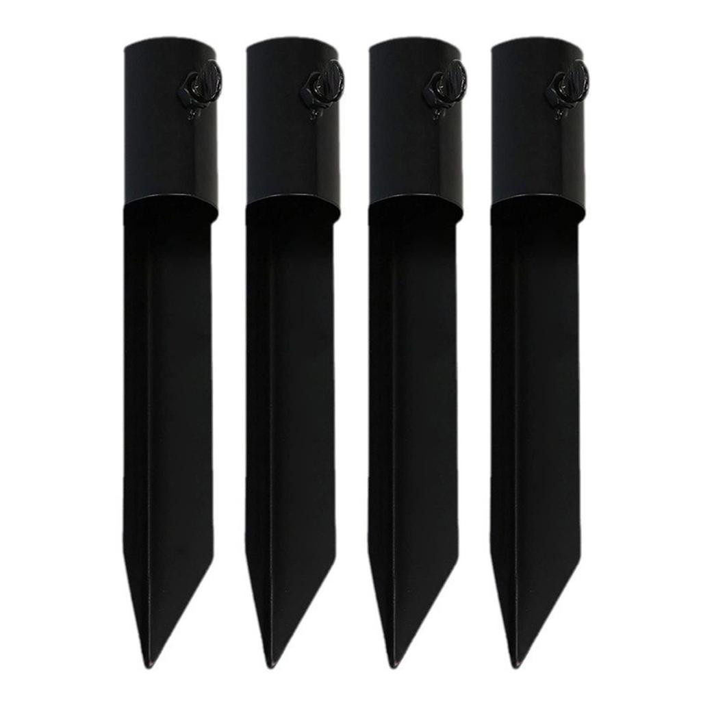 4pcs Iron Torch Stand Stakes Corrosion Resistant Garden Stakes Outdoor Light Stakes Set for Garden Lights & Umbrellas