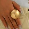 Аксессуары Женское Круглое Кольцо Геометрический Нишевый Глянцевый Металлический Дизайн Открытое Кольцо Универсальные Украшения
