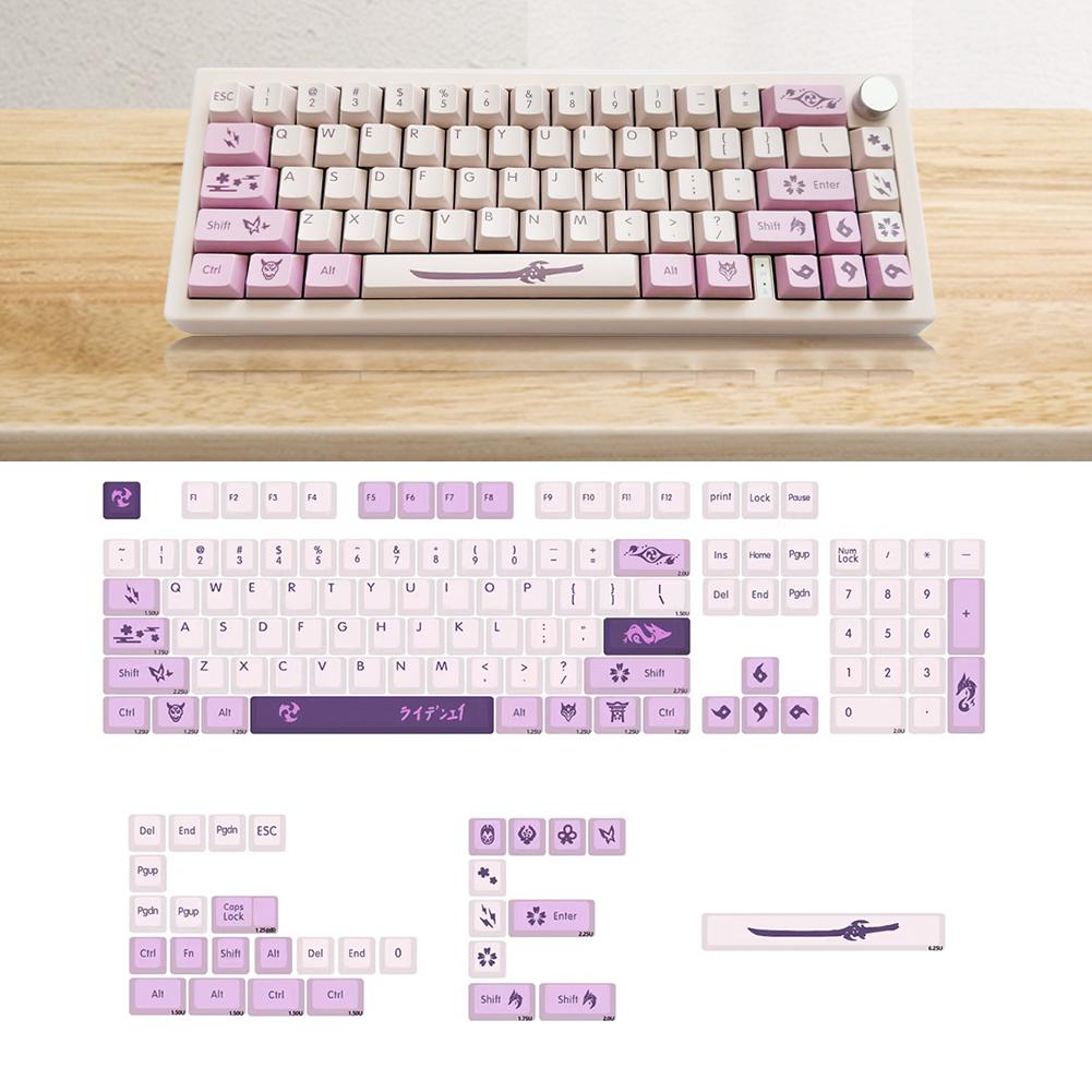 XDA Profile 134Keys PBT колпачки для клавиш сублимационная печать для MX Switch 61/64/68/78/84/87/96/98/104/108 механическая клавиатура колпачки клавиш