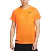New Nike Running T Shirt Men's Bright Orange DX0854-836