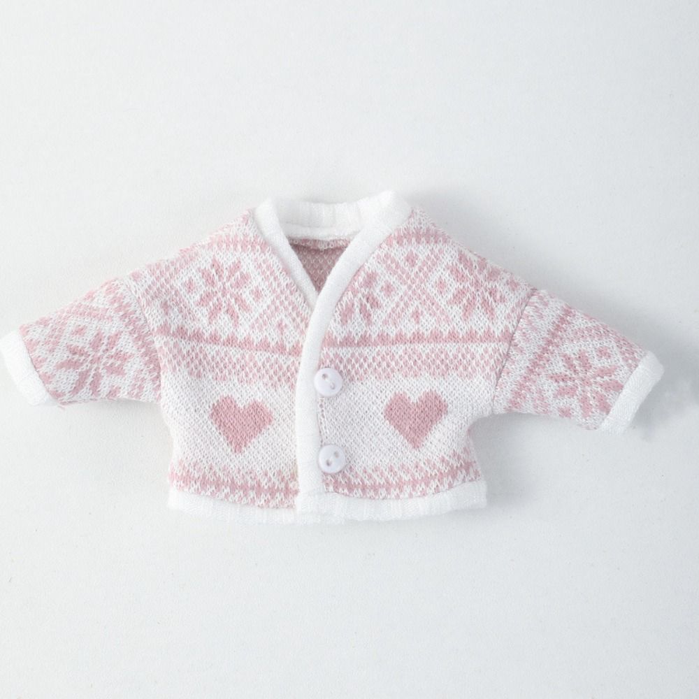 Вязаное пальто для куклы своими руками 8 стилей Зимние теплые топы Новая кукольная одежда 1/11 1/12 куклы OB11