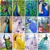 DIY Peacock 5D Diamond Painting Full Round Drill Mosaic Birds Animal Diamont Embroidery Cross Stitch Kits Home Decor Wall Art