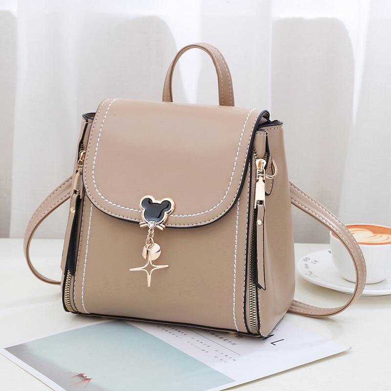 Internet Celebrity Small Square Bag Double Shoulder Women's Backpack Popular Bag 2025 New Trendy Versatile Shoulder Messenger Bag Women's Bag