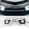 2pcs Car White LED Daytime Day Fog Light DRL Lamp Cover For Corolla 2014-15