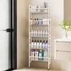 10cm Gap Organizer: Over-the-Door/Floor Storage Rack for Bathroom, Kitchen, Bedroom, or Entryway.