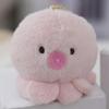 1Pc Ocean Animal Octopus Crab Plush Keychain Cartoon Plush Stuffed Pendant Hexagonal Dragon Keyring Aquarium Gift