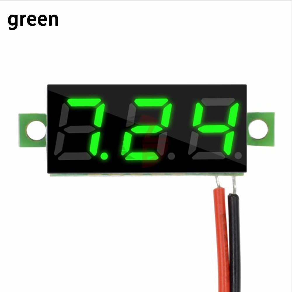 1 шт. DC 2,5-30 В испытательный прибор мини светодиодный дисплей 3-цифровой измеритель напряжения вольтметр вольтаметр панельный измеритель