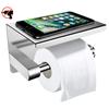 Toilet Tissue Holder Roll Papers Stand Dispensers Wall Mounted Silver Home
