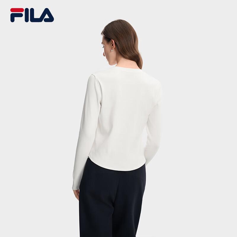 Fila Женский облегающий топ-henley с длинным рукавом