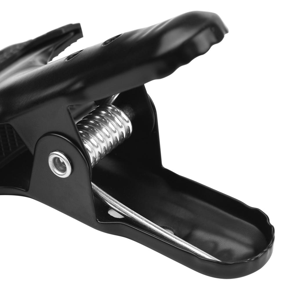 Сверхмощный пружинный металлический зажим для фотосъемки, зажимы для фона, держатель для фона с резиной