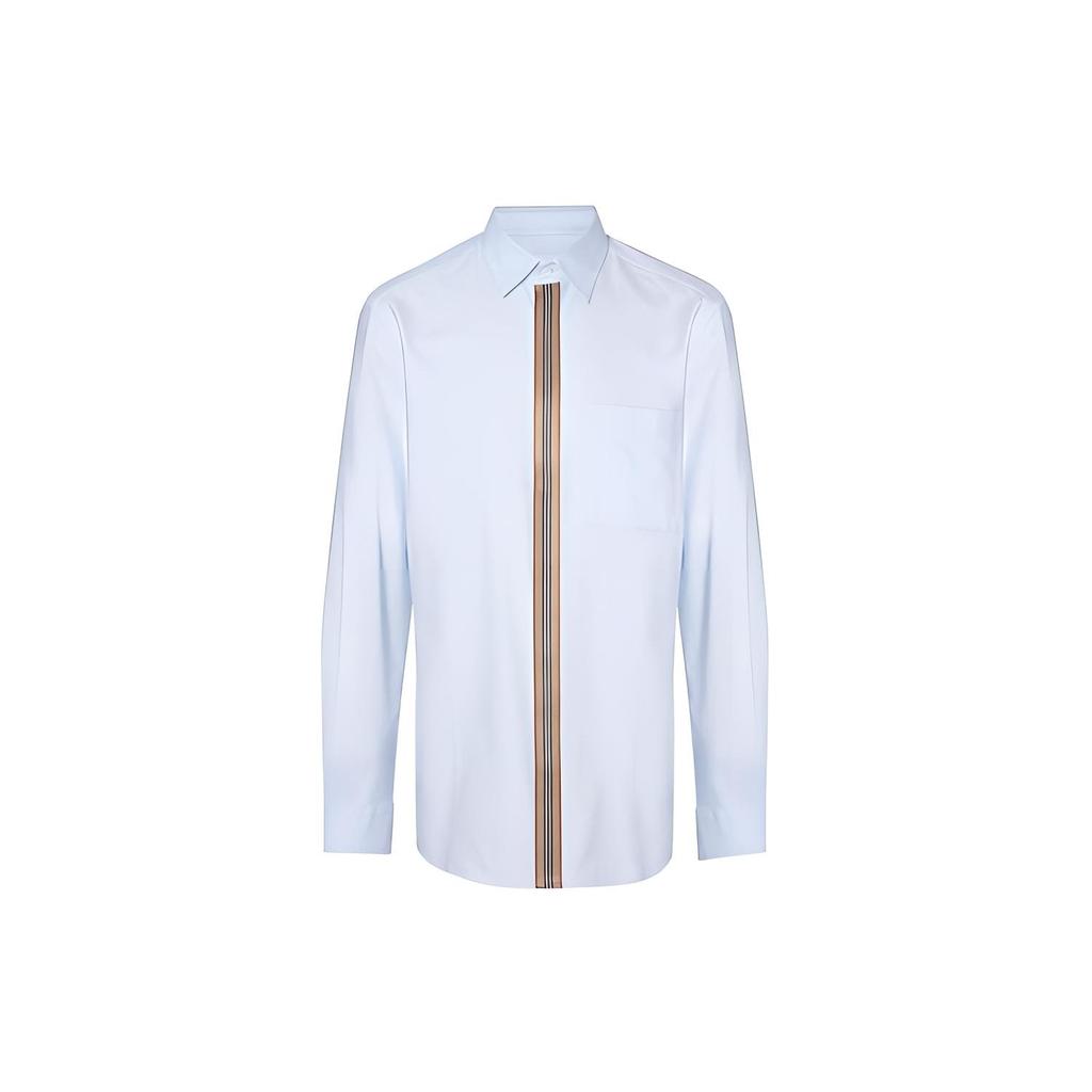 Burberry Shirts Men's Blue Pointed Collar Moderate Other 80154351