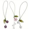 Cute Tulip Flowers Strap Lanyards Charms for Mobile Phone Case Keychain Car Key Chains Headset Cover Hang