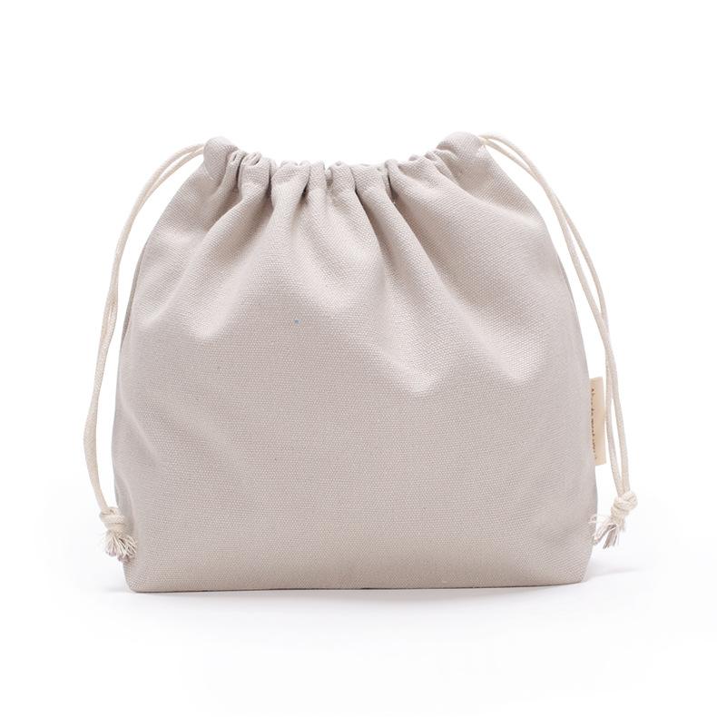1PCS Color Drawstring Pouches Portable Gift Blank Bags For DIY Cotton Hemp Bags Jewelry Display Packaging Storage