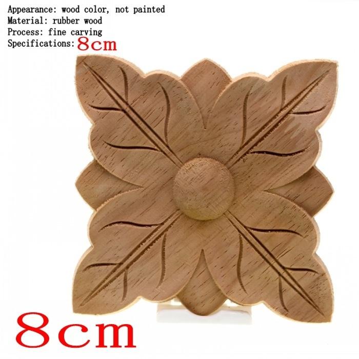 RUNBAZEF The Unpainted Wood Color Decal Applique Furniture Square Box Shavings Home Decoration Accessories Craft Miniature
