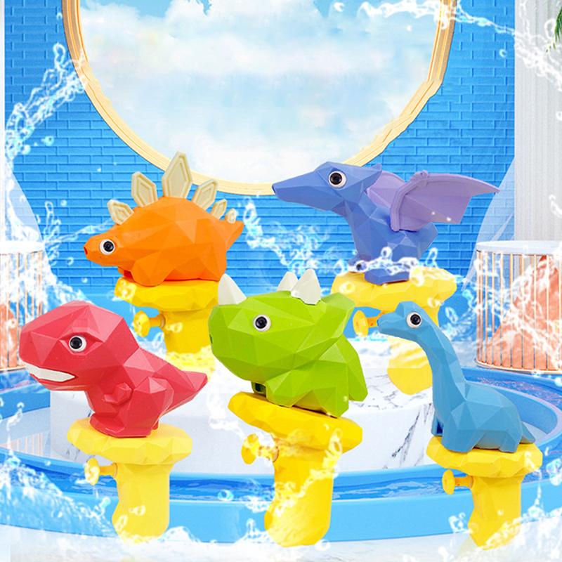 1 Piece Kids Swimming Pool Sand Beach Gun Splashing Toys Cartoon Dinosaur Water Gun Baby Bath Amusement Toy For Children