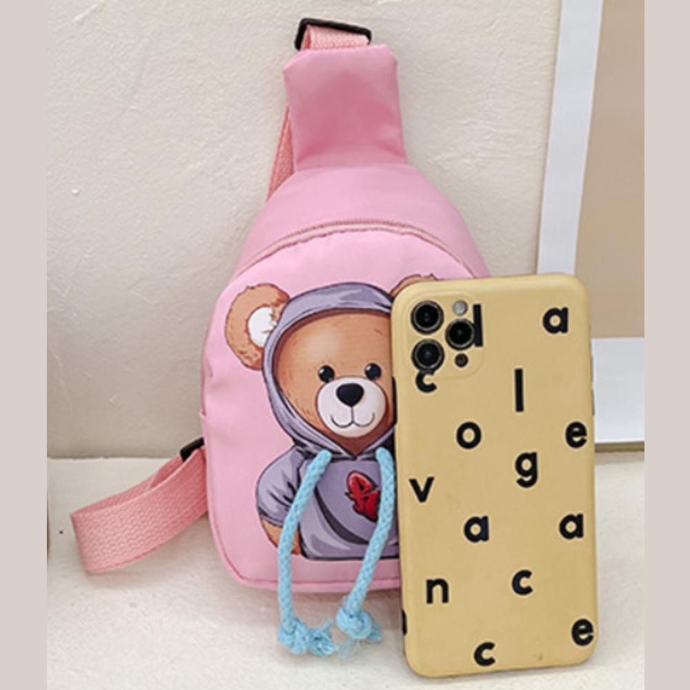 Teddy Bear Mini Bag Sling Bag Elementary School Bag Cell Phone Storage Cross Bag