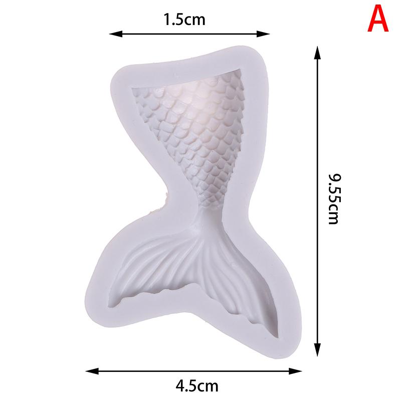 Хвост русалки, жидкая силиконовая форма для торта, форма для помадки, форма для украшения кондитерских изделий