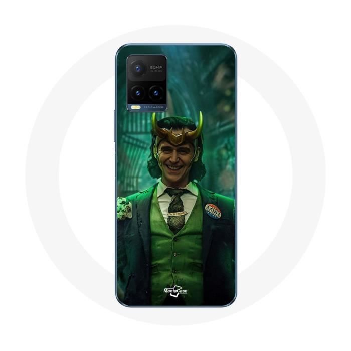 Coque pour Vivo Y21s 2021 / Y21 2021 Loki Thor Ragnarok avec Casque Affiche Personnage Série Saison 1