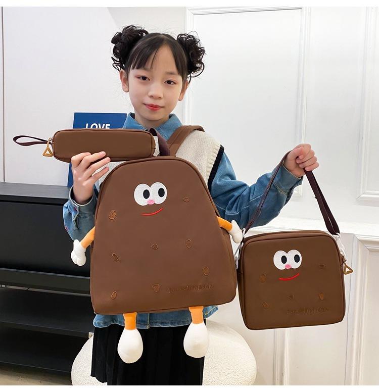 Рюкзак Biscuit женский японский Ins Wind мягкий милый мультяшный милый холщовый рюкзак для девочек-студентов школьная сумка