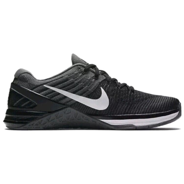 Nike Metcon DSX Flyknit Black Grey Женские кроссовки Темно-серо-белые 849809-005