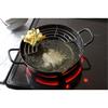 Yoshikawa SH9160 24cm Tempura Pan, Made In Japan, Gas and Induction Compatible, with Strainer, Iron