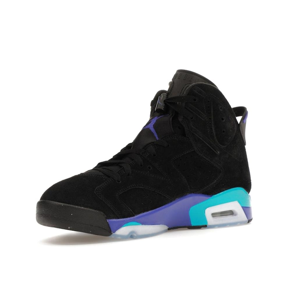 Мужские кроссовки Air Jordan 6 Retro Aqua черные Bright-Concord Aquatone CT8529-004