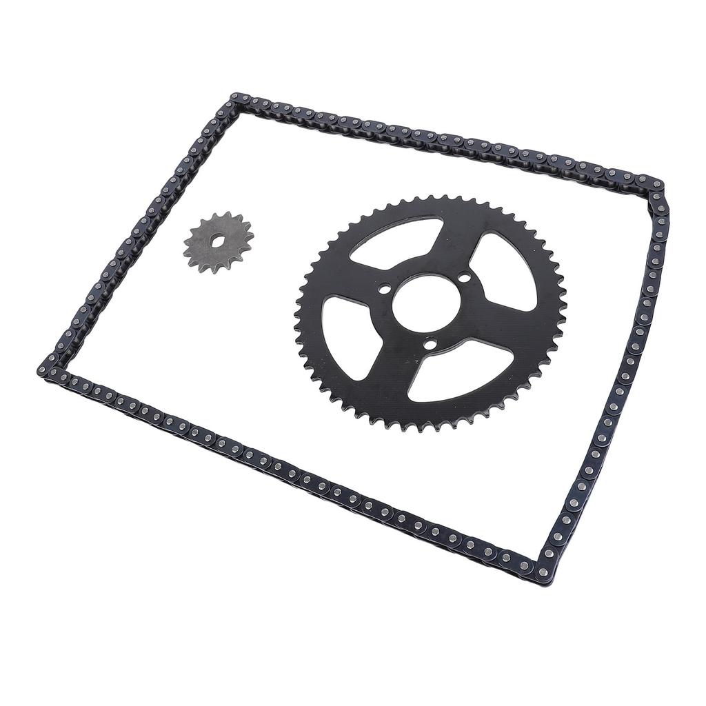 Комплект цепей для передней и задней звездочек T8F, 35 мм, 54-зубчатая звездочка, 15 зубьев, 10 мм, звездочка с отверстием H, 120 звеньев, цепь для