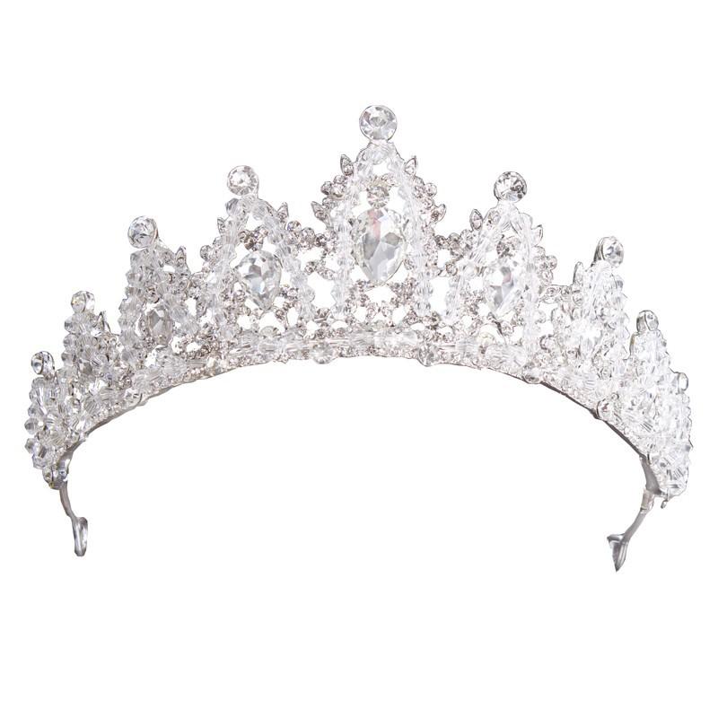 Luxury Crystal Tiaras And Crowns Rhinestone Prom Diadem Crown Tiara For Women Bridal Wedding Hair Accessories Jewelry Crown Gift