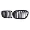 2 Line Double Line Racing Grill Car Front Kidney Grille Grills Glossy Black For BMW F01 F02 F03 F04 740i 750i 7 Series 2009-2015