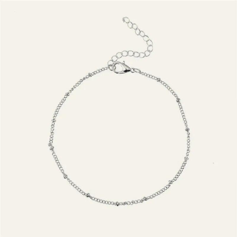 Модный летний браслет золотого и серебряного цвета с цепочкой в ​​виде листьев для женщин, богемная винтажная обувь, браслеты на ноги, женские украшения для ног, новинка 2021 года