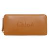 Wallet CHC23AP970 I10 Caramel SENSE Sense Shiny Calf Leather Long Zip Wallet [Chloe] (long Wallet) Women's [Brand] [Item]