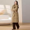 Осень-зима, утепленная теплая парка, женская повседневная милая однотонная свободная куртка с большим карманом, длинное пальто с капюшоном, верхняя одежда