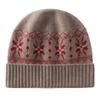 Fair Island wind jacquard cashmere hat thickened knitted hat men's and women's autumn and winter giant thermal ear protector wool hat